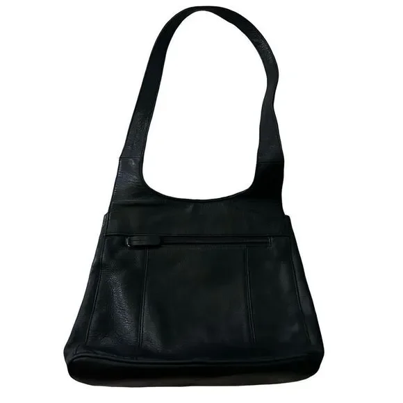 Tignanello Black leather Crossbody ..Koos of Course collaboration - Picture 1 of 4